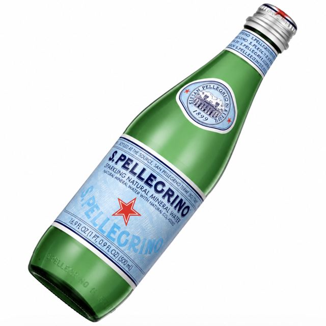 San Pellegrino Sparkling Water.