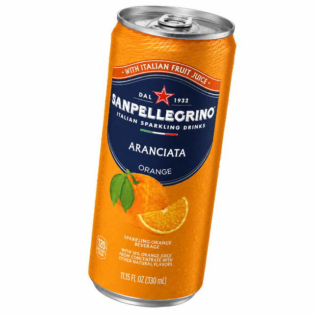 San Pellegrino Aranciata.